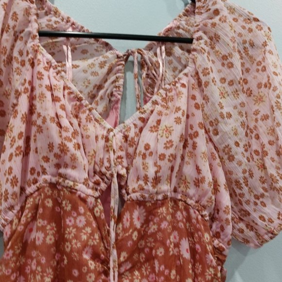 Free People Tessa Dress Primrose Combo Small - Picture 4 of 9